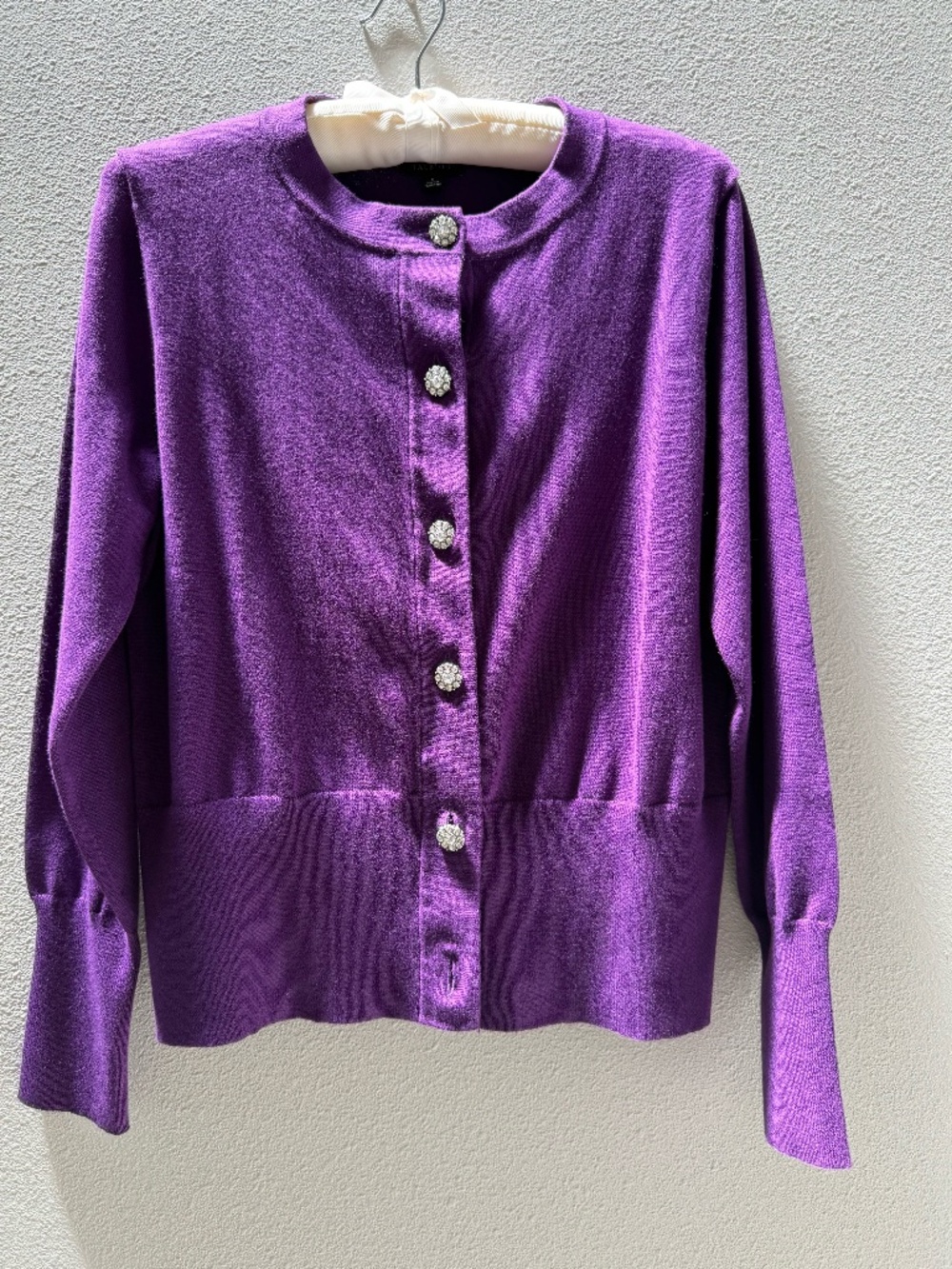 Purple button down sweater